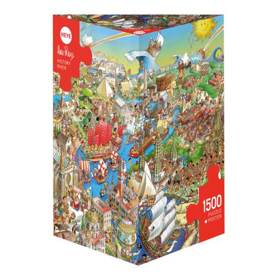 Comprar Heye River Puzzle of History Caixa Triangular de 1500 Peças