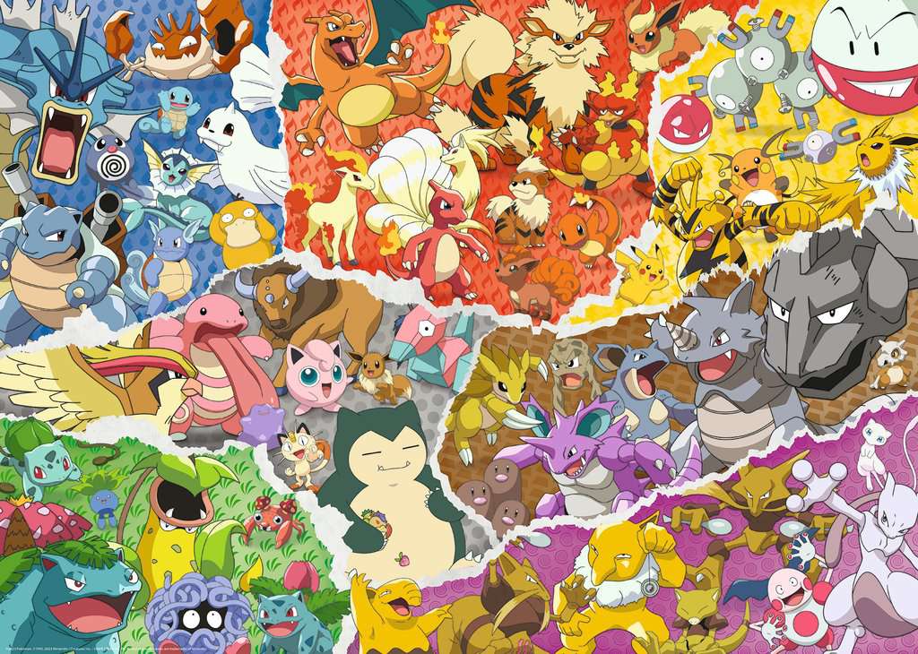 Puzzle Pokemon 1000 Peças