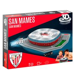 Puzzle 3D Estadio San Mamés Athletic de Bilbao com Luz