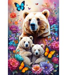 Puzzle Alipson Ursos do Amor Materno de 1000 Peças