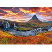 Puzzle Alipson Cascata de Kirkjufellsfoss, Islândia de 500 Peças