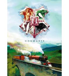 Puzzle Aquarius Harry Potter Comboio a Hogwarts de 1000 Pçs