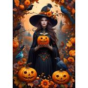 Puzzle Bluebird Feiticeira de Halloween de 500 peças