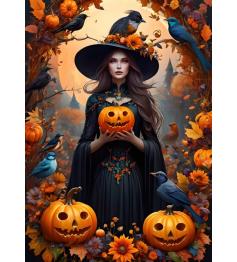 Puzzle Bluebird Feiticeira de Halloween de 500 peças