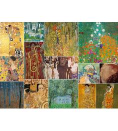 Puzzle Bluebird Colagem de Gustav Klimt 6000 Peças
