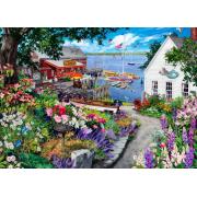 Puzzle Bluebird Jardim Costeiro de 500 peças