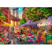 Puzzle Bluebird Mercado de flores de Brooklyn 500 peças