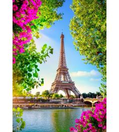 Puzzle Bluebird Torre Eiffel Na Primavera de 500 peças