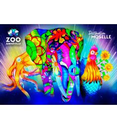 Puzzle Bluebird Zoológico de Amnéville, Luminescência 1000 Pçs