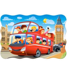 Puzzle Castorland Ônibus De Londres MAXI XXL de 20 Peças