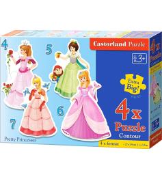 Puzzle Castorland Princesas Bonitas Progressivo 4+5+6+7