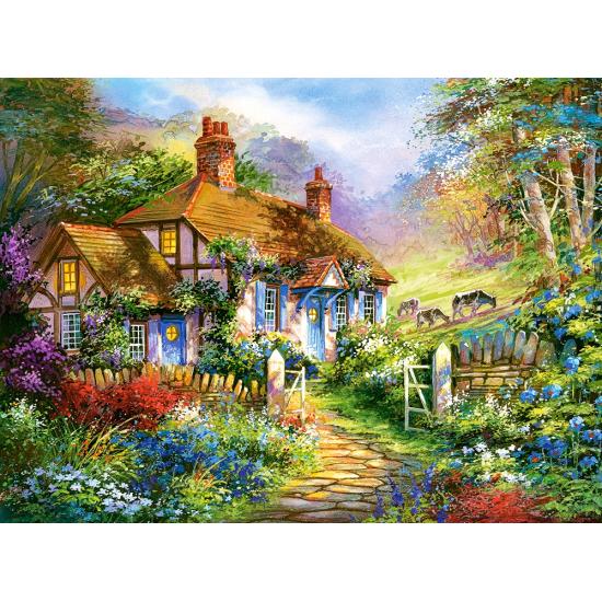 Jigsaw Puzzle Jogo Pequena Fazenda Casa para Adultos Crianças 3d