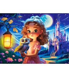 Puzzle Castorland Princesa Com Coruja 70 Peças