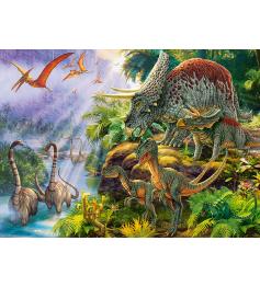 Puzzle Castorland Vale dos Dinossauros 200 peças