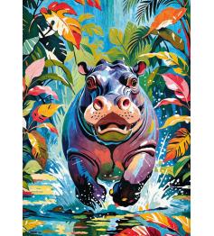 Puzzle Cherry Pazzi Happy Hippo 500 peças