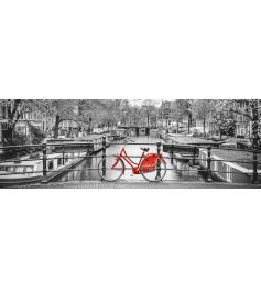 Puzzle Clementoni Bike em Amsterdam Panorama de 1000 Pzs