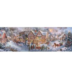 Puzzle Clementoni Panorama Se Preparando Para O Natal 1000 peças Puzzle Clementoni Panorama Se Preparando Para O Natal 1000 peças