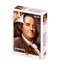 Puzzle Deico Retrato de Benjamin Franklin 1000 Peças