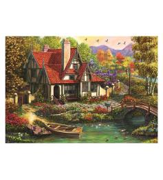 Puzzle Dino Country House by the Lake 500 peças