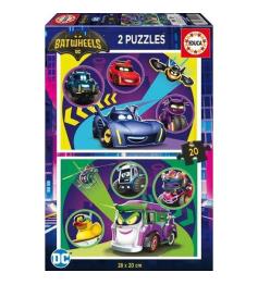 Puzzle Educa Batwheels de 2 x 20 Peças