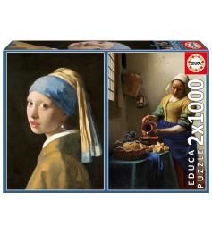 Puzzle Educa Coleção Jan Vermeer 2x1000 Peças