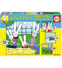 Puzzle progressivo Educa Simon 12+16+20+25 peças