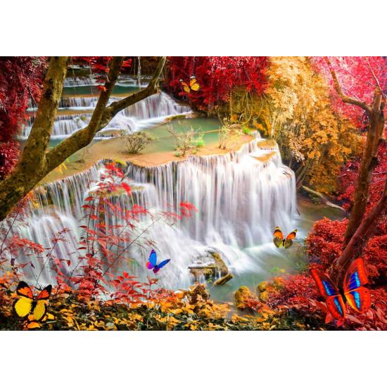 Puzzle 1000 peças CASCATA NA FLORESTA Educa -  - A loja de puzzles  online