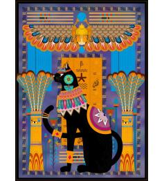 Puzzle Grafika Gato Egípcio em Azul de 2000 Peças