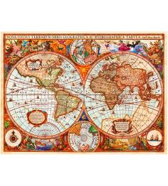 Mapa Puzzle Grafika do Mundo Antigo de 3000 Peças