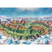 Puzzle Heye Montanhas Alpinas 2000 peças