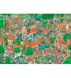 Puzzle Jumbo Floresta de Conto de Fadas de 1000 Peças Puzzle Jumbo Floresta de Conto de Fadas de 1000 Peças
