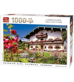 Puzzle King Alpes da Baviera Chiemgau Alemanha 1000 Pçs