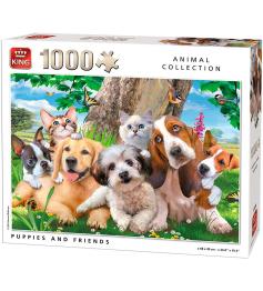 Puzzle de 1000 peças King Puppies and Friends
