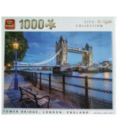 Puzzle King à noite na Tower Bridge 1000 peças