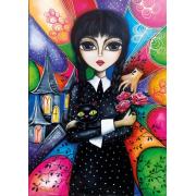 Puzzle Magnolia Wednesday Adams de 1000 peças