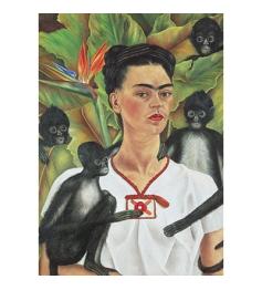 Puzzle Piatnik Frida Kahlo autorretrato com macacos 1000