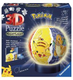 Puzzle Ravensburger 3D Pokémon NightLight de 74 Pçs