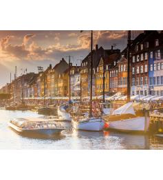 Puzzle Ravensburger Pôr do sol em Copenhaga 500 Peças