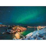 Puzzle Ravensburger Aurora Boreal na Noruega 500 Peças