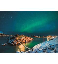 Puzzle Ravensburger Aurora Boreal na Noruega 500 Peças