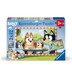 Puzzle Ravensburger Bluey 2x12 peças