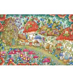 Puzzle Ravensburger Casas Florais de Cogumelos de 1.000 peças