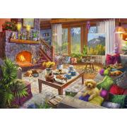 Puzzle Ravensburger Casinha Aconchegante de 1000 Peças