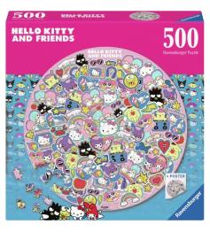 Puzzle Ravensburger Circular Hello Kitty de 500 peças