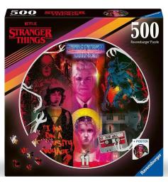 Puzzle Ravensburger Circular Stranger Things de 500 Peças