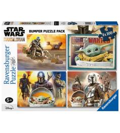 Puzzle Ravensburger Star Wars The Mandalorian de 4 x 100 pc