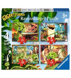 Puzzle progressivo Ravensburger Gigantossauro 12+16+20+24
