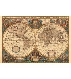 Puzzle de mapa do mundo antigo Ravensburger 5000 peças