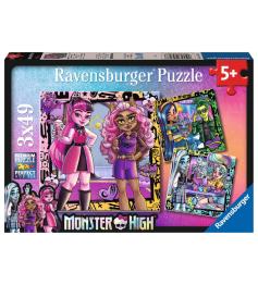 Puzzle Ravensburger Monster High de 3x49 Peças