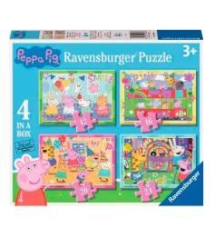 Puzzle Ravensburger Peppa Pig Progressivo de 12+16+20+24 Pç